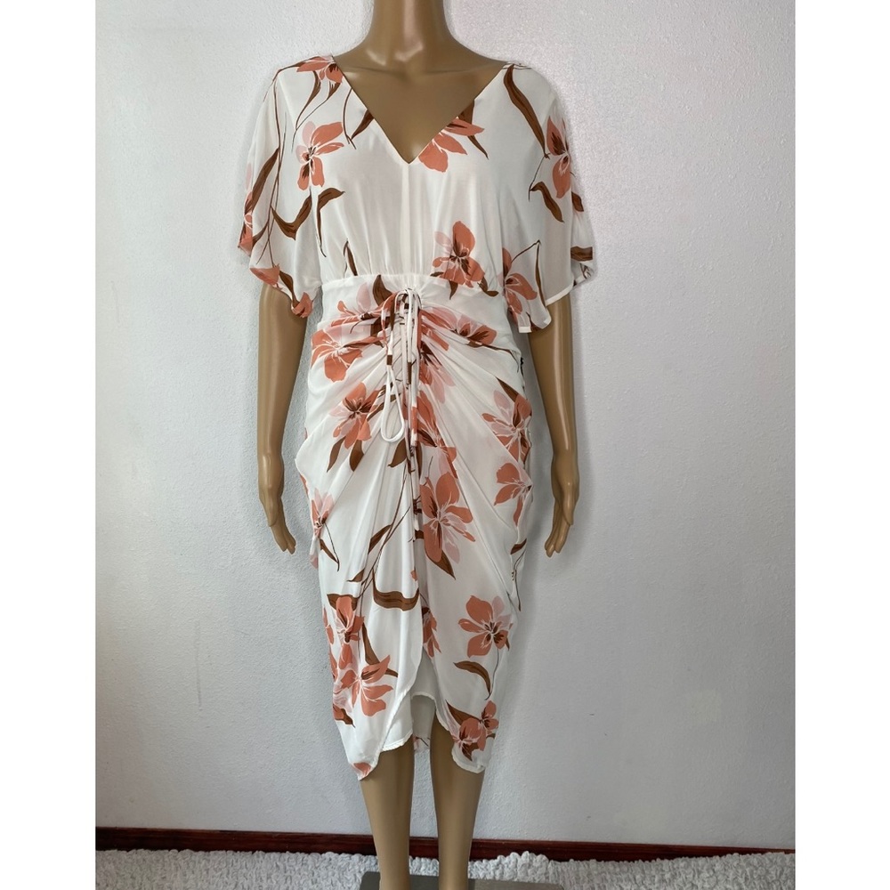 Small June & Hudson Floral Midi Dress